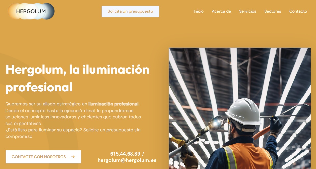 Avance de la nueva web de Hergolum